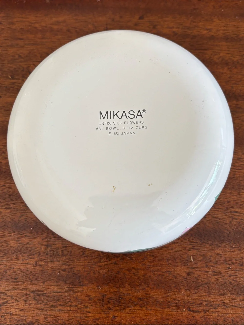 Vintage Mikasa Silk Flowers 3 Piece Metal Nesting Bowls/Lids Pink/Green Floral